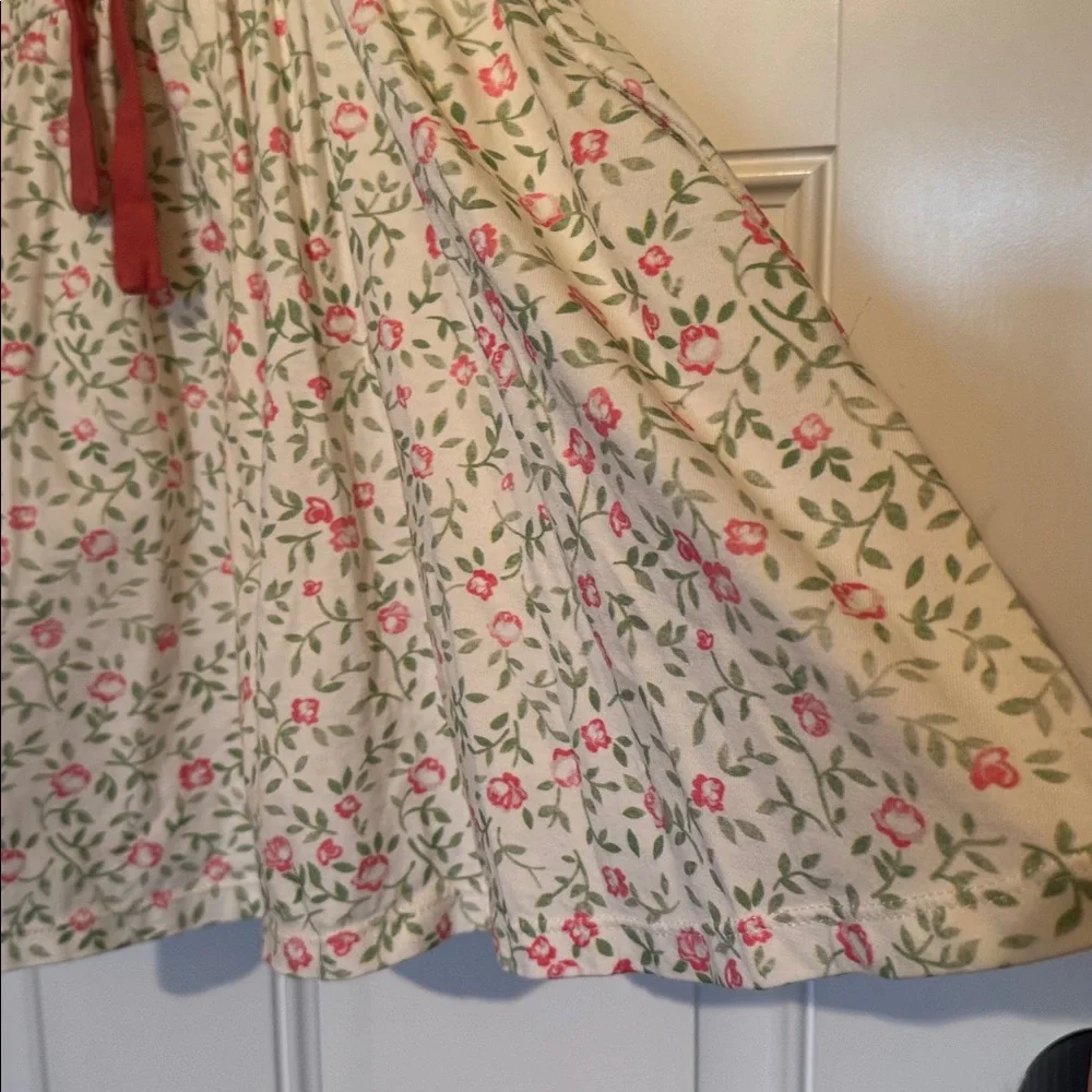 OMI JO Girls 3T Aunt Heart Tunic Red White Green Floral Christmas Vine & Bloomer